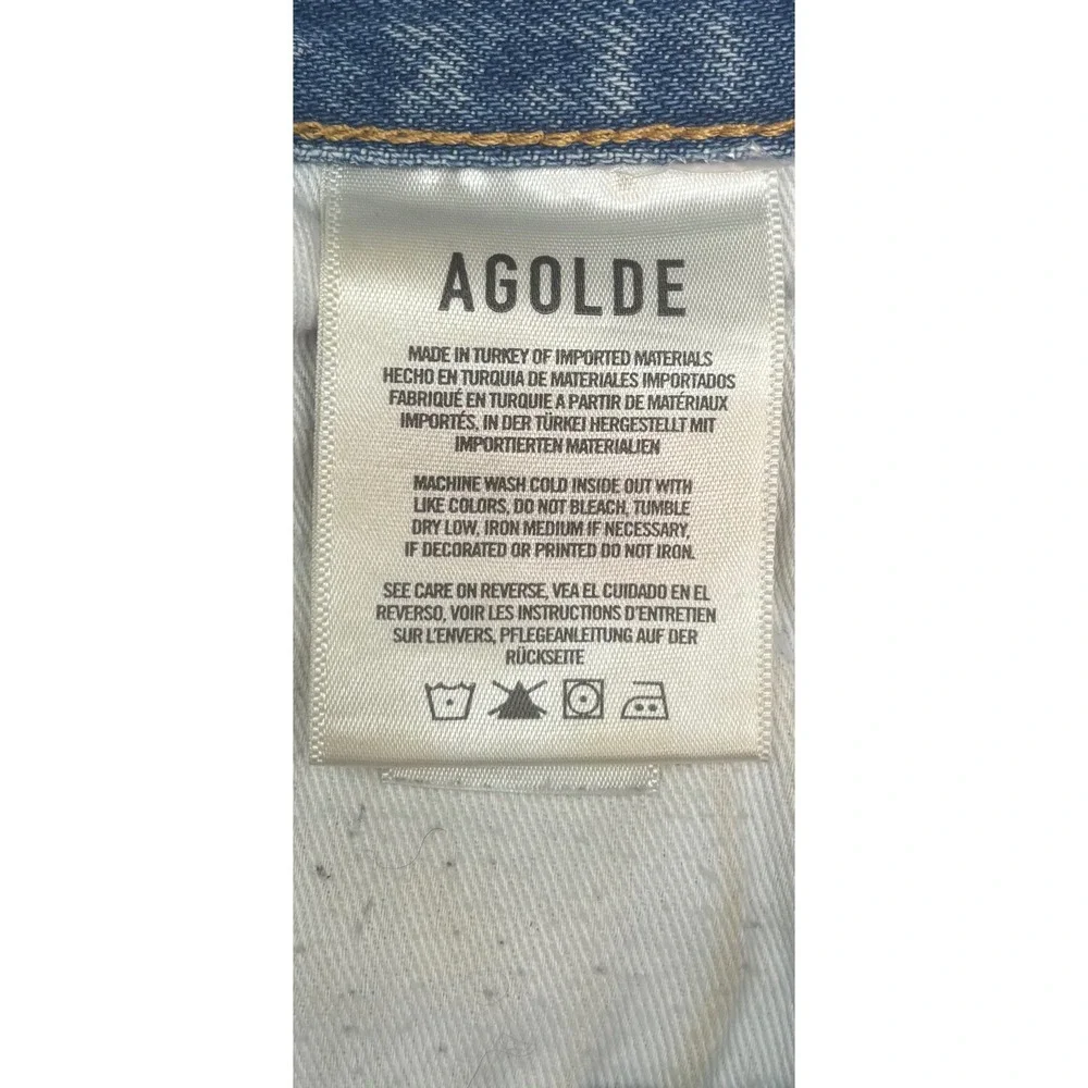 Revolve‎ AGOLDE Parker Vintage Cut Off Denim Shorts Light Wash A026-811 Size 30